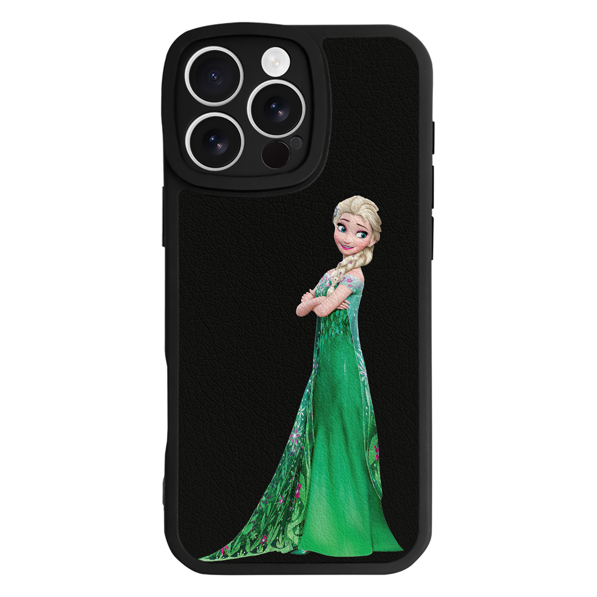 （画像用） アナと雪の女王 アンナ エルサ Frozen Anna Elsa 【iPhone 16シリーズ対応】シリコンスマホケース（レザー調） 材質：シリコン